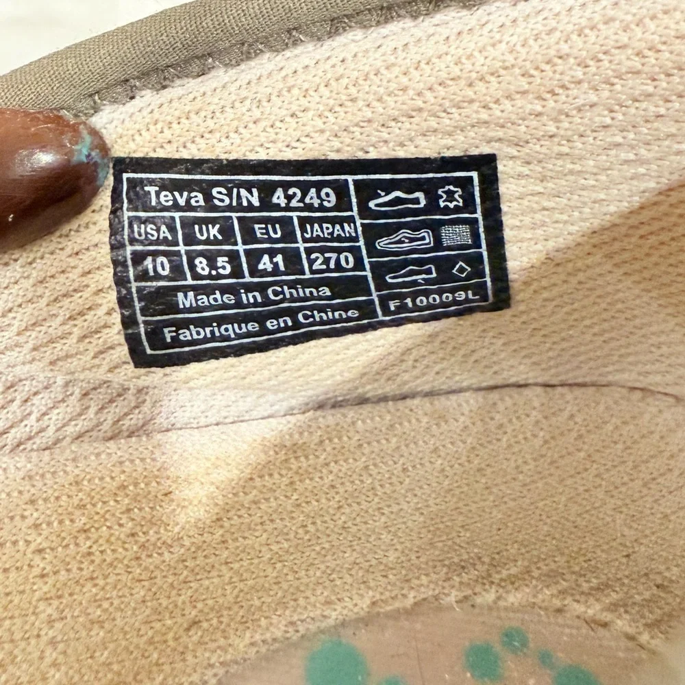🔥Teva comfy  Green Women's Shoes Sz 10🔥